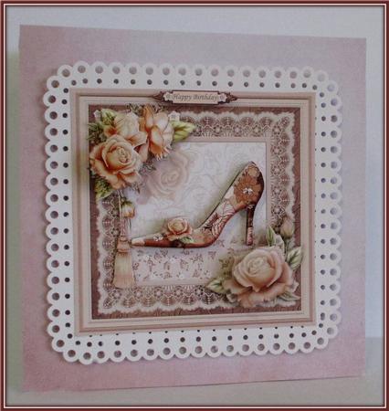 Shabby Chic Shoe Coffee 8x8 Mini Kit & Decoupage by Rae Trees