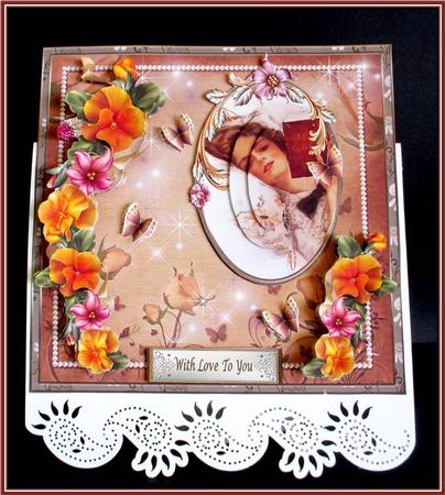 Beautiful Floral 8x8ins Mini Kit by Rae Trees