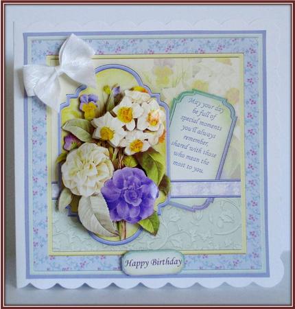 Spring Flowers 8x8 Mini Kit & Decoupage by Rae Trees