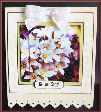Purple and White Floral Quick Card by Rae Trees