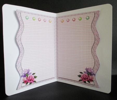 Wave Card Beautiful Roses Insert by Rae Trees