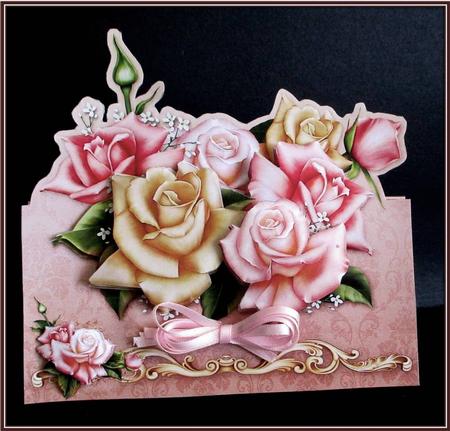 Edwardian Roses Over the Edge Card Mini Kit by Rae Trees