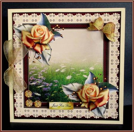 In the Meadow Broderie Frame by Rae Trees