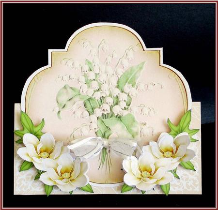 Lily of the Valley Fancy Over 3D Mini Card Kit by Rae Trees