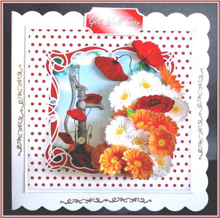 At the Water Pump 7" x 7" Card Mini Kit by Rae Trees