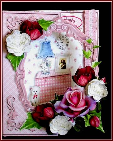 Open Frame Front Mini Kit - Kitten & Roses by Rae Trees