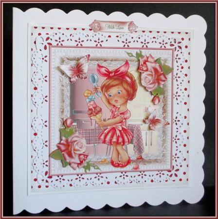 There is Nothing Like Ice Cream Card Front by Rae Trees