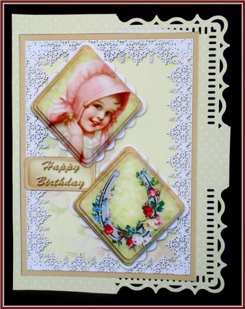 Lucky Little Lady Double Diamond Card Mini Kit by Rae Trees