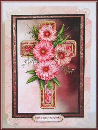 Sympathy Vintage Cross & Corsage by Rae Trees