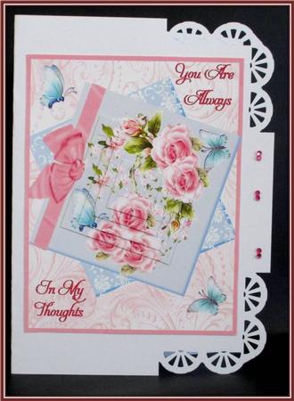 Roses and Butterflies by Rae Trees