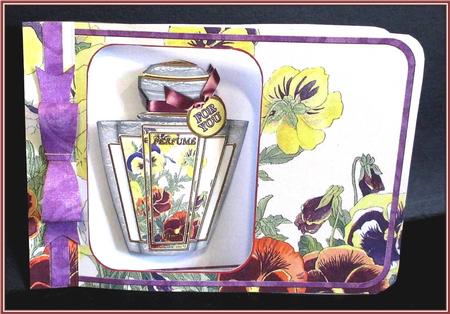 Pansies Perfume 7x5inch Aperture Card Mini Kit by Rae Trees