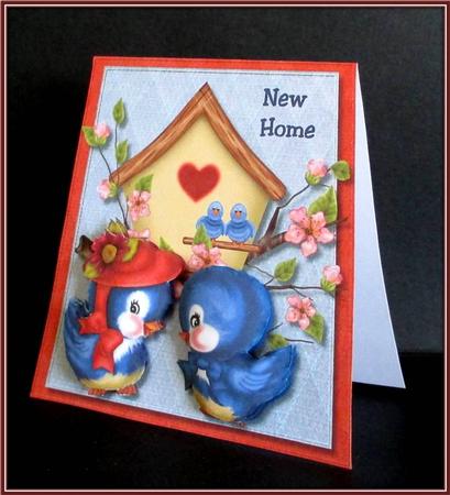 Tent Card Cute New Home by Rae Trees