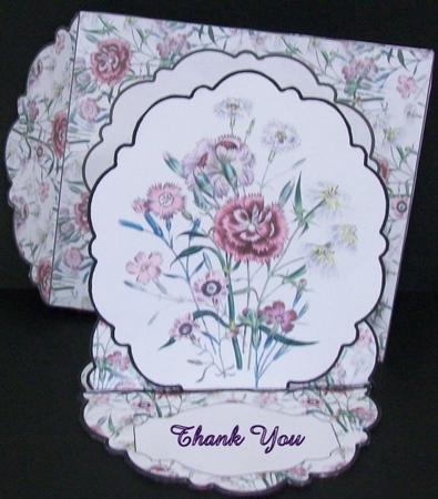 Pretty Edge Easel Card Kit Floral 4 by Rae Trees