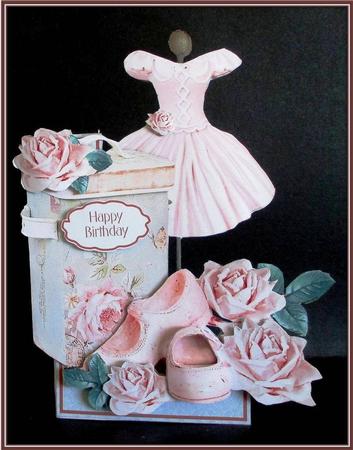 Flowers & Things Shaped Card Kit - Dancing Shoes by Rae Trees