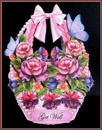 Pink Hanging Floral Basket Mini Kit by Rae Trees