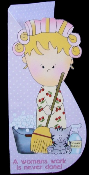 Working 9 to 5-tear Drop Card by Rae Trees