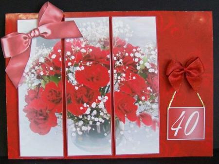 Ruby Anniversary Panel by Rae Trees