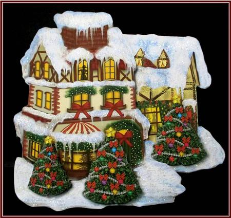 Christmas House Mini Kit by Rae Trees