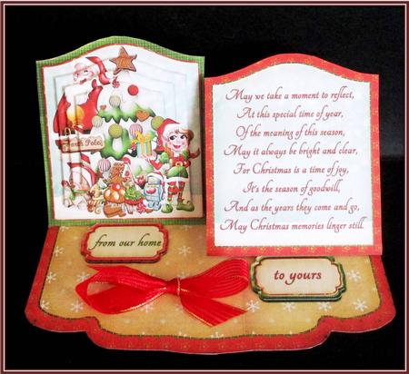 Double Easel Card Christmas by Rae Trees
