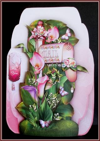Rose Mail Box in the Garden by Rae Trees