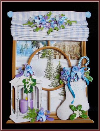 Christmas Windows Stand Alone Kit - Country Christmas by Rae Trees