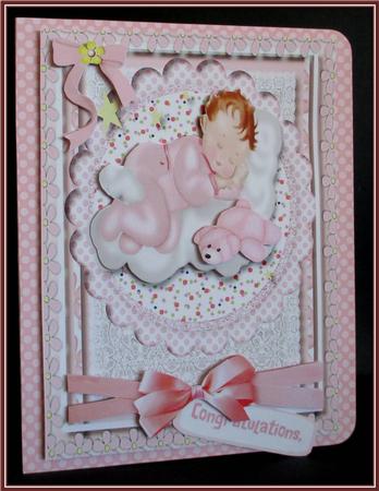 A Baby Girl Sleeping on the Clouds  by Rae Trees