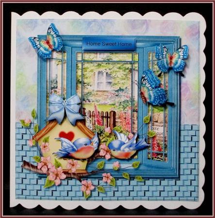 Window New Home Birdhouse by Rae Trees