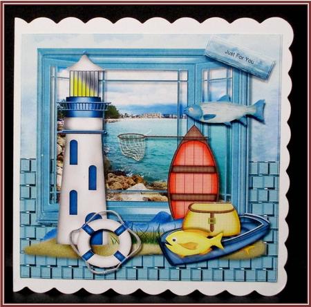 Bay Window Male Card by Rae Trees