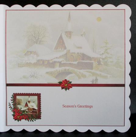Christmas Insert Seasons Greetings by Rae Trees