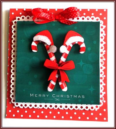 Christmas Candy Canes by Rae Trees