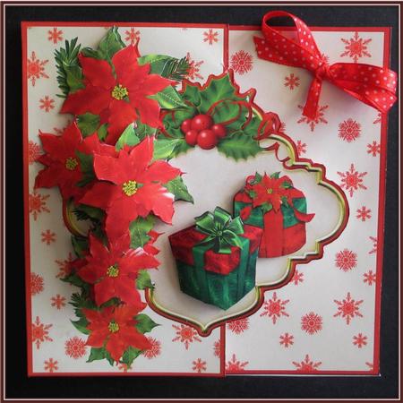 Christmas Gifts Offset Frame Card Mini Kit by Rae Trees