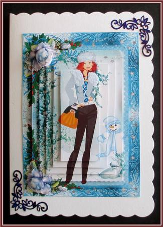 Fashionista! Goes for a Christmas Walk A5 Pyramid Mini Kit by Rae Trees