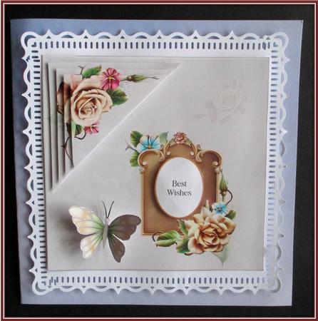 8x8 Cream Roses Mini Kit by Rae Trees