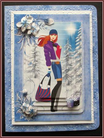 Fashionista! Goes Christmas Shopping A5 Pyramid Mini Kit by Rae Trees