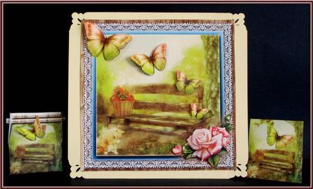 Gablebox and Card Topper My Secret Garden by Rae Trees