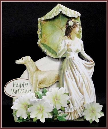 Shaped Card Mini-kit - My Lady & Her Dog by Rae Trees