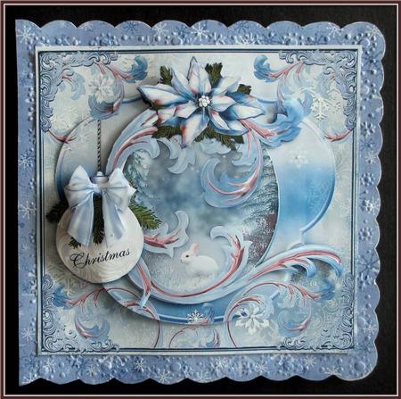 Christmas Heaven 7.5 Card Front by Rae Trees