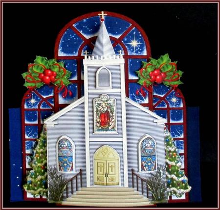 Christmas Church Mini Kit by Rae Trees
