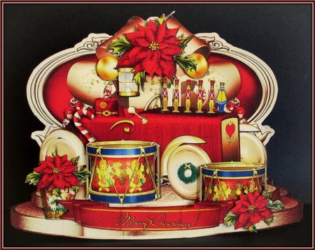 Christmas Gift for Kids with Red Poinsettias by Rae Trees