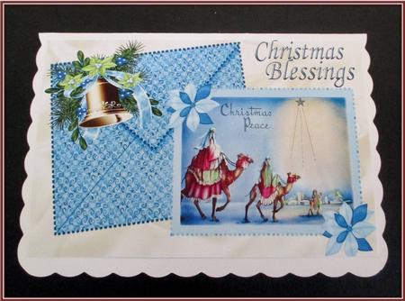 Three Wise Men on Camels on Card & Envelope A4 by Rae Trees