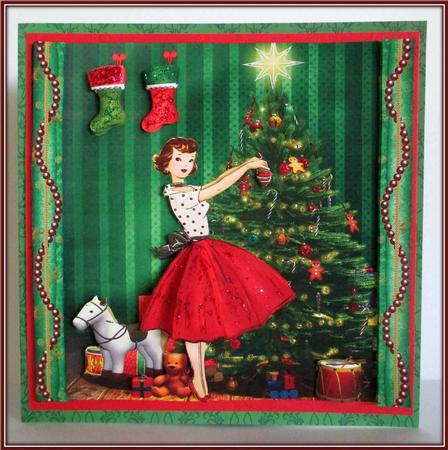 Vintage Lady Christmas Eve Mini Kit by Rae Trees
