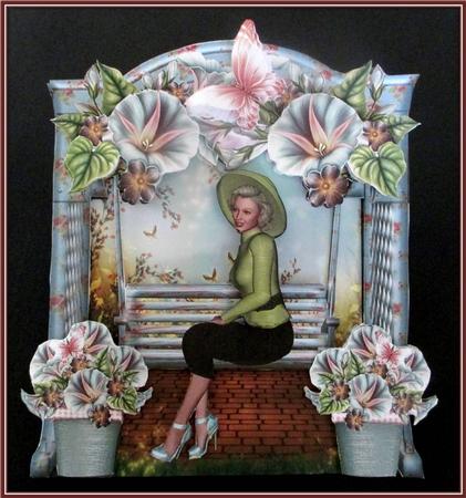 Beauty on the Garden Swing by Rae Trees