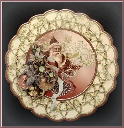 Vintage Christmas Medallion Card Mini Kit by Rae Trees
