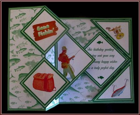 Fold Back Pop-up - Gone Fishin by Rae Trees
