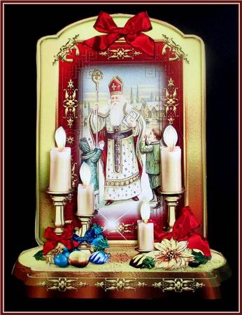 Christmas Traditional Decorative Card by Rae Trees