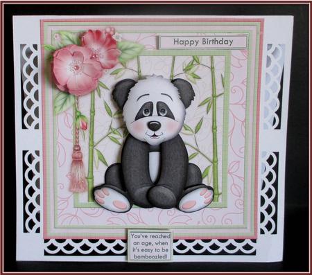 Easily Bamboozled Card Mini Kit & Decoupage by Rae Trees