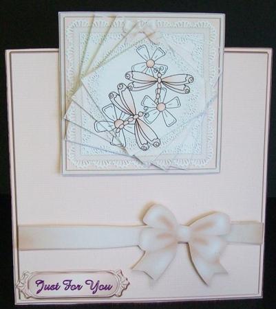Dreamy Dragonfly No-hole Over the Edge N Spiral Pyramid by Rae Trees