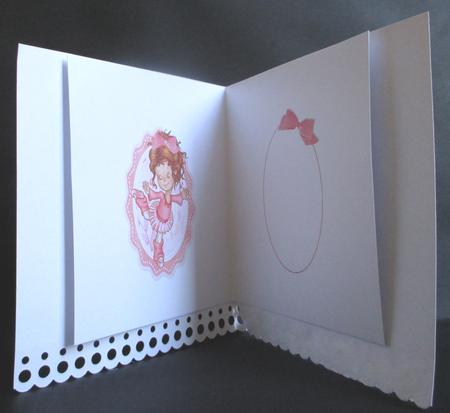 Sweet Ballerina Girl Quick Card Insert by Rae Trees