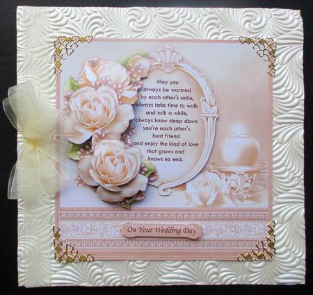 Cream Roses & Verse Wedding or Anniversary 8x8 Mini Kit by Rae Trees