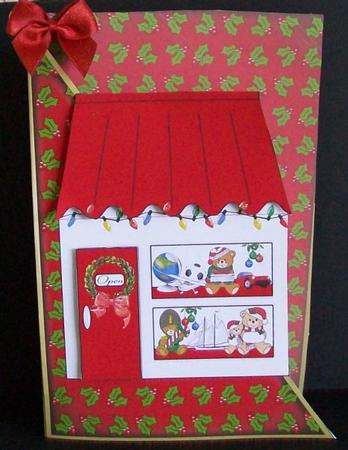 My Christmas Shop Cut and Fold by Rae Trees